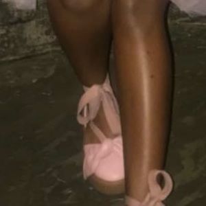 pink PUMA x FENTY Bow Creepers. A little ran through lol